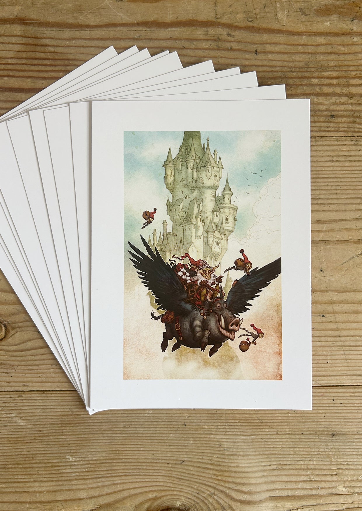 TEN CHRISTMAS CARDS - THE YULE PIG