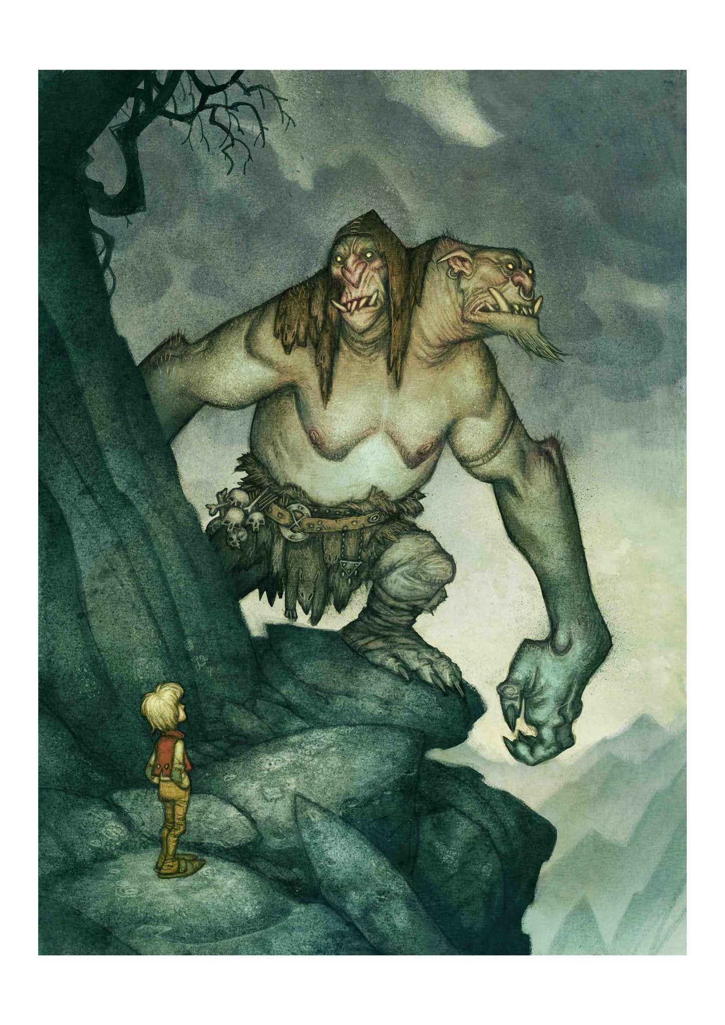 MOUNTAIN TROLL - SIGNED ART PRINT
