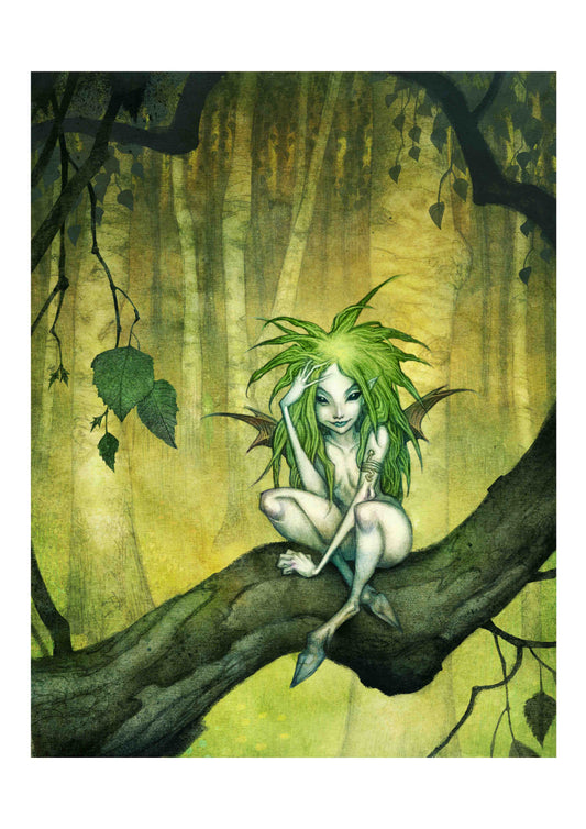 LEAF-MAIDEN - SIGNED ART PRINT