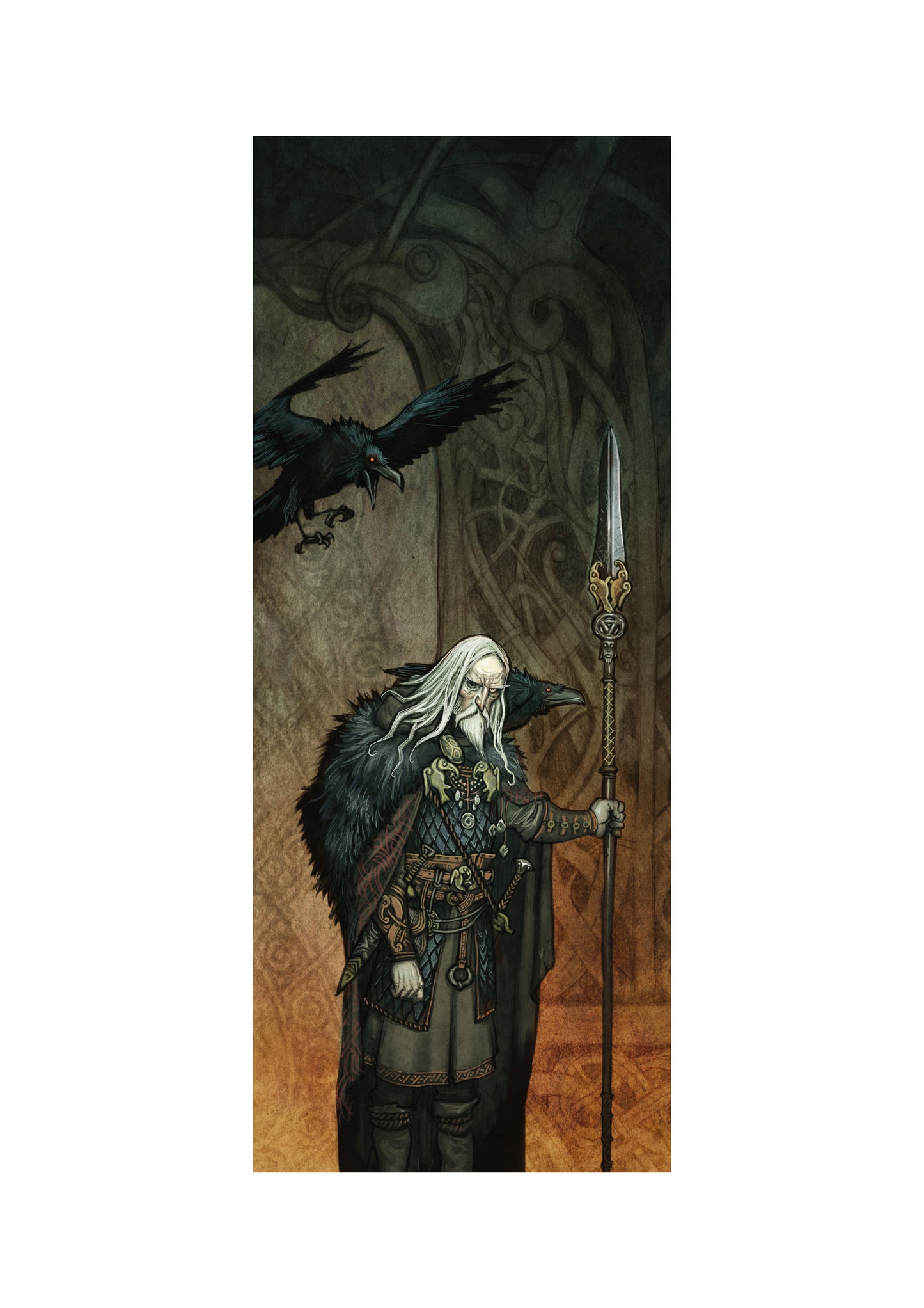 ODIN ALLFATHER - SIGNED ART PRINT