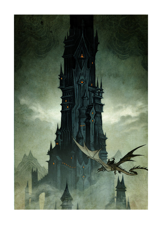 THE TWO TOWERS COVER - SIGNED ART PRINT