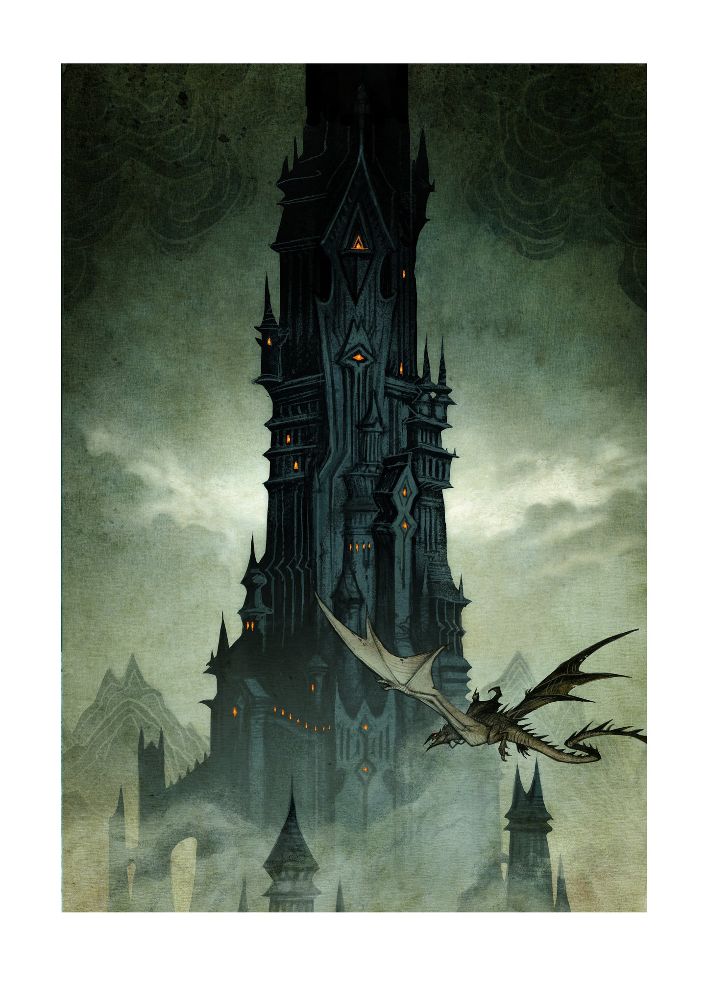 THE TWO TOWERS COVER - LIMITED EDITION GICLÉE PRINT