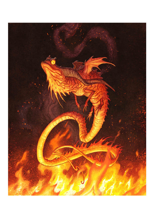 SALAMANDER - ORIGINAL ARTWORK & SIGNED PRINT