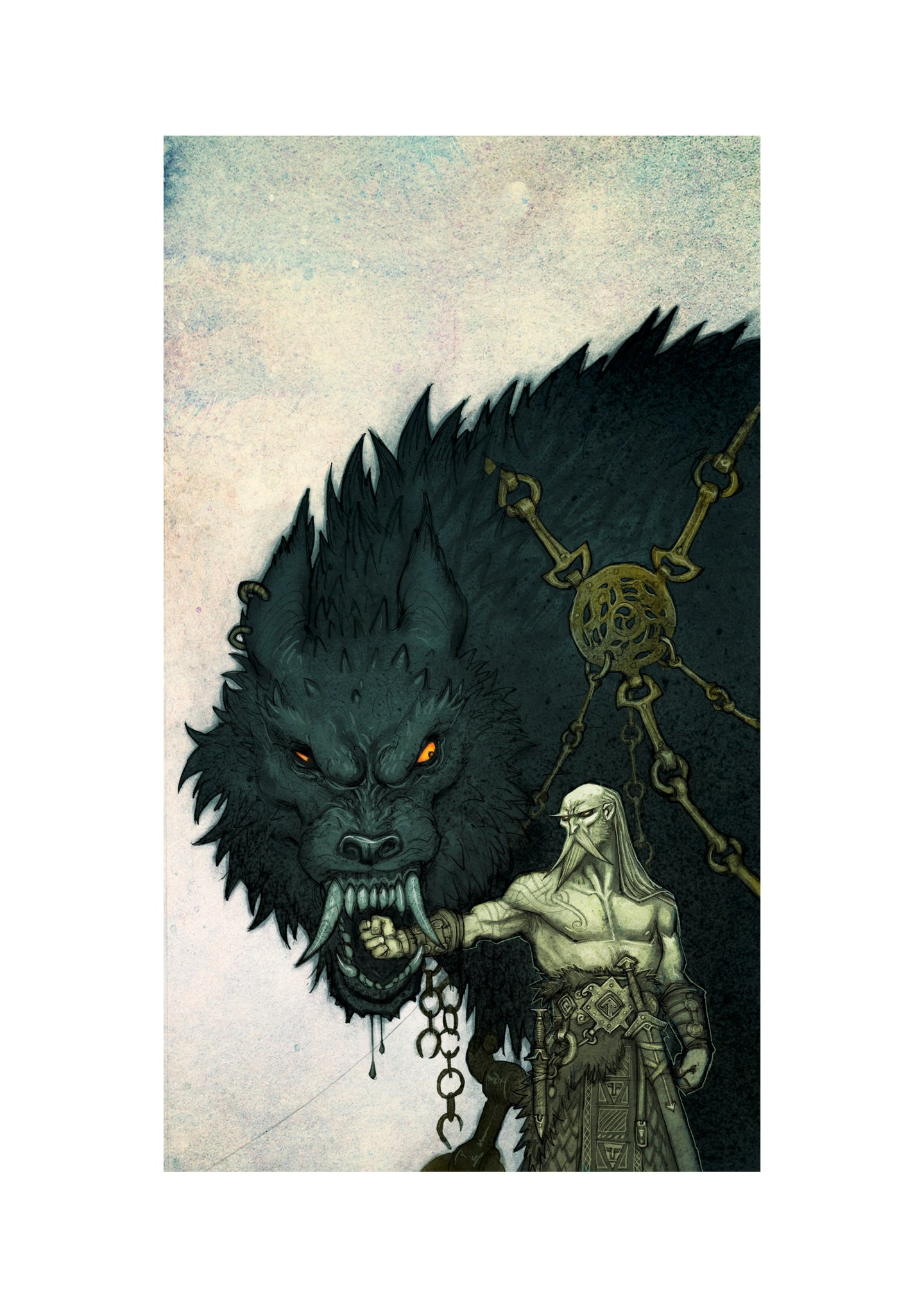 TYR & FENRIR - SIGNED ART PRINT