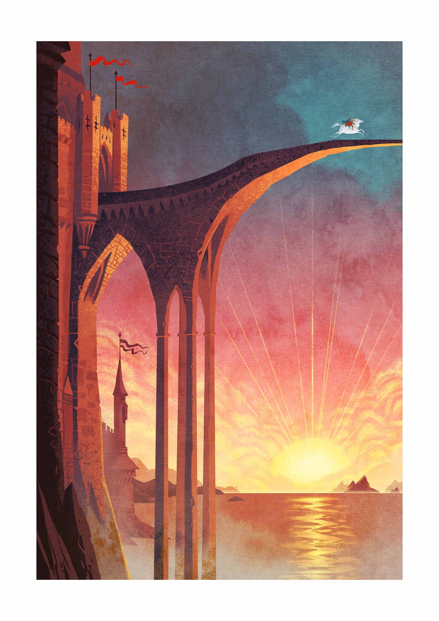 THE DAWNLIGHT BRIDGE - SIGNED ART PRINT