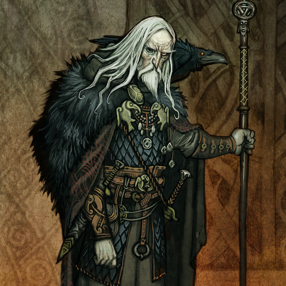 ODIN ALLFATHER - SIGNED ART PRINT