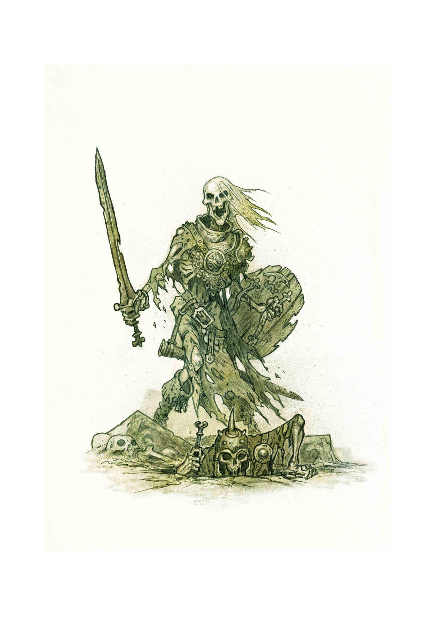 DRAGONBANE SKELETON - SIGNED ART PRINT