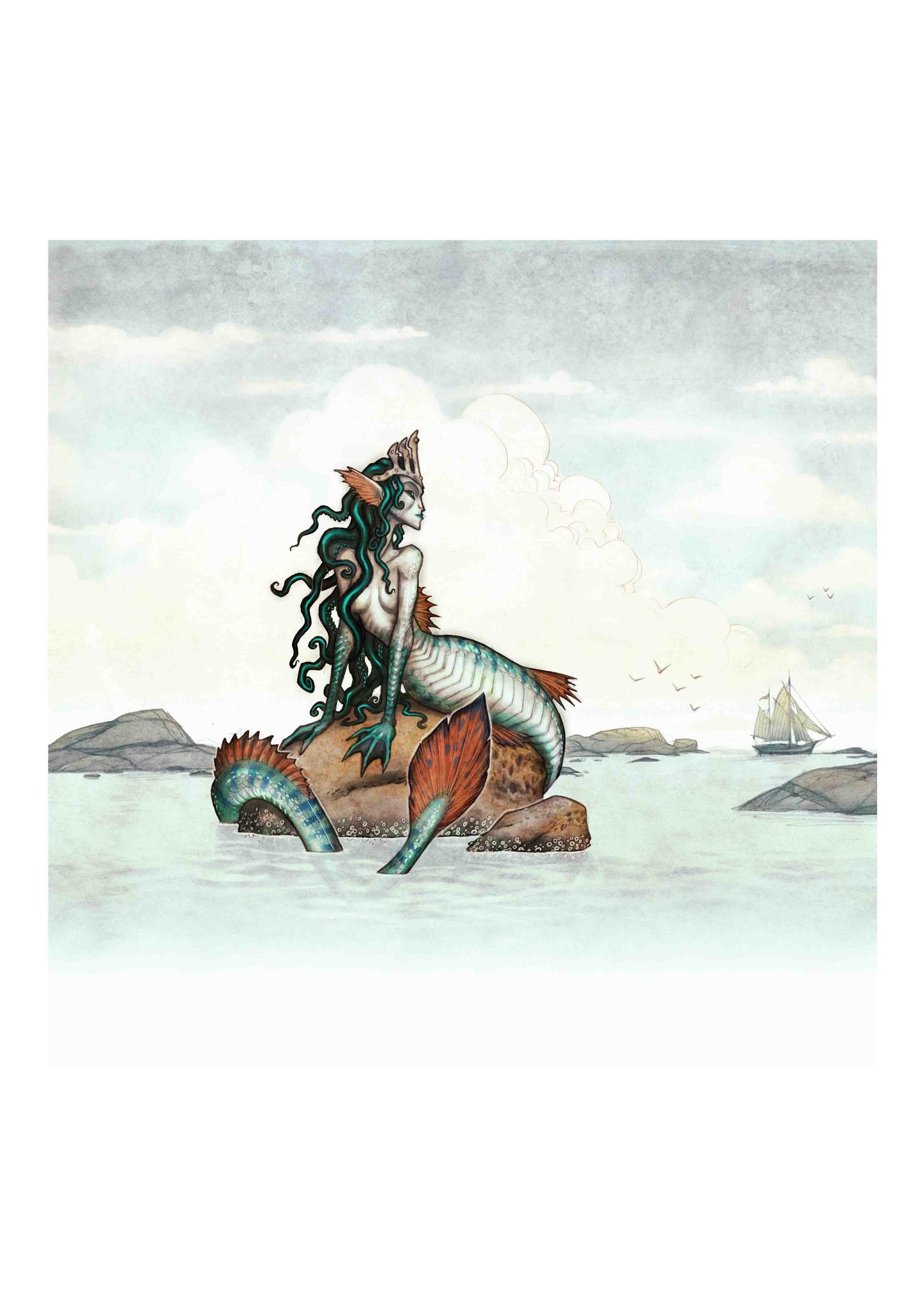 MERMAID - SIGNED ART PRINT