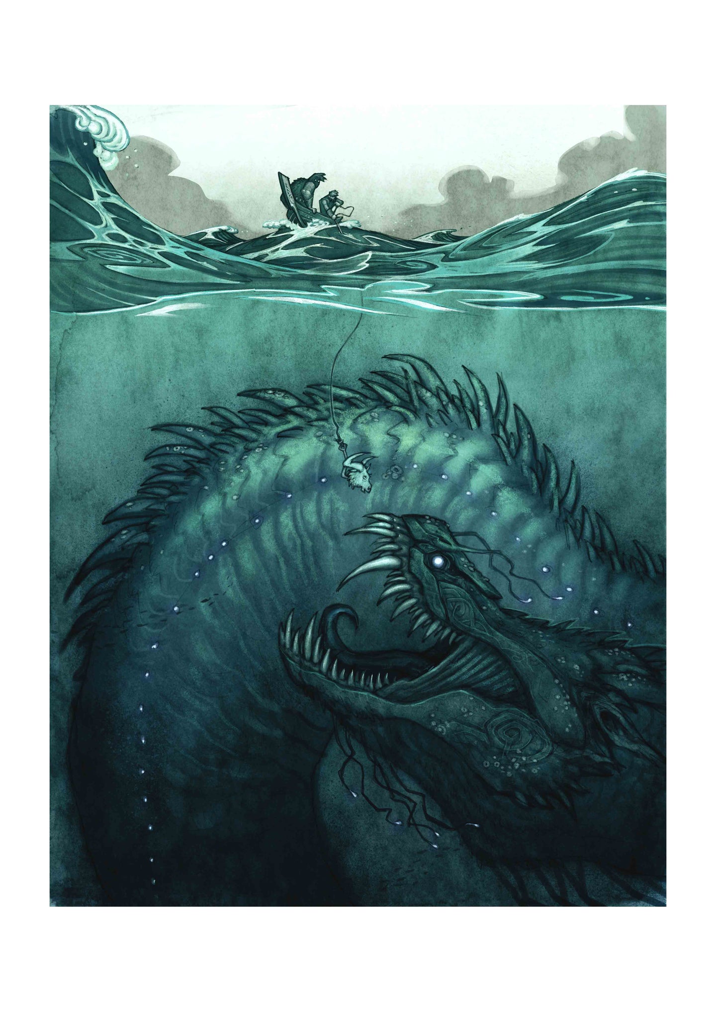 JORMUNGANDR - SIGNED ART PRINT