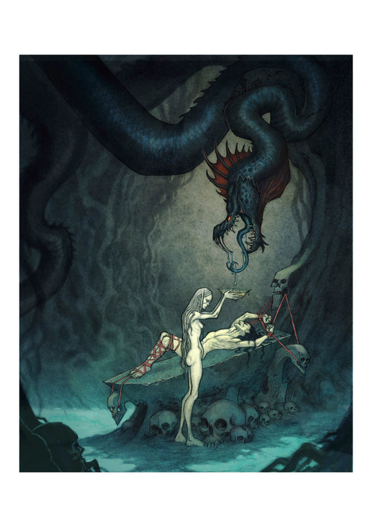 LOKI & SIGYN - SIGNED ART PRINT
