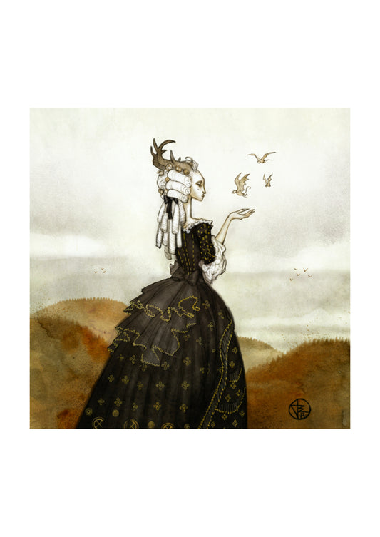 LADY TROLL - SIGNED ART PRINT