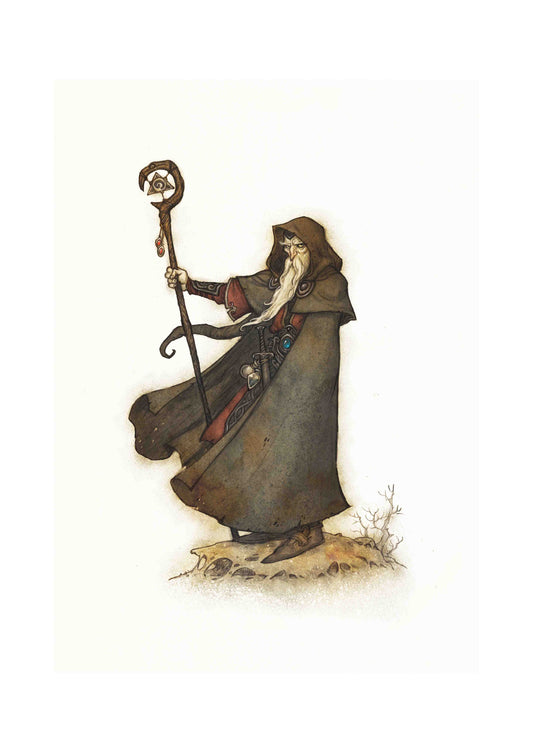 DRAGONBANE WIZARD - SIGNED ART PRINT