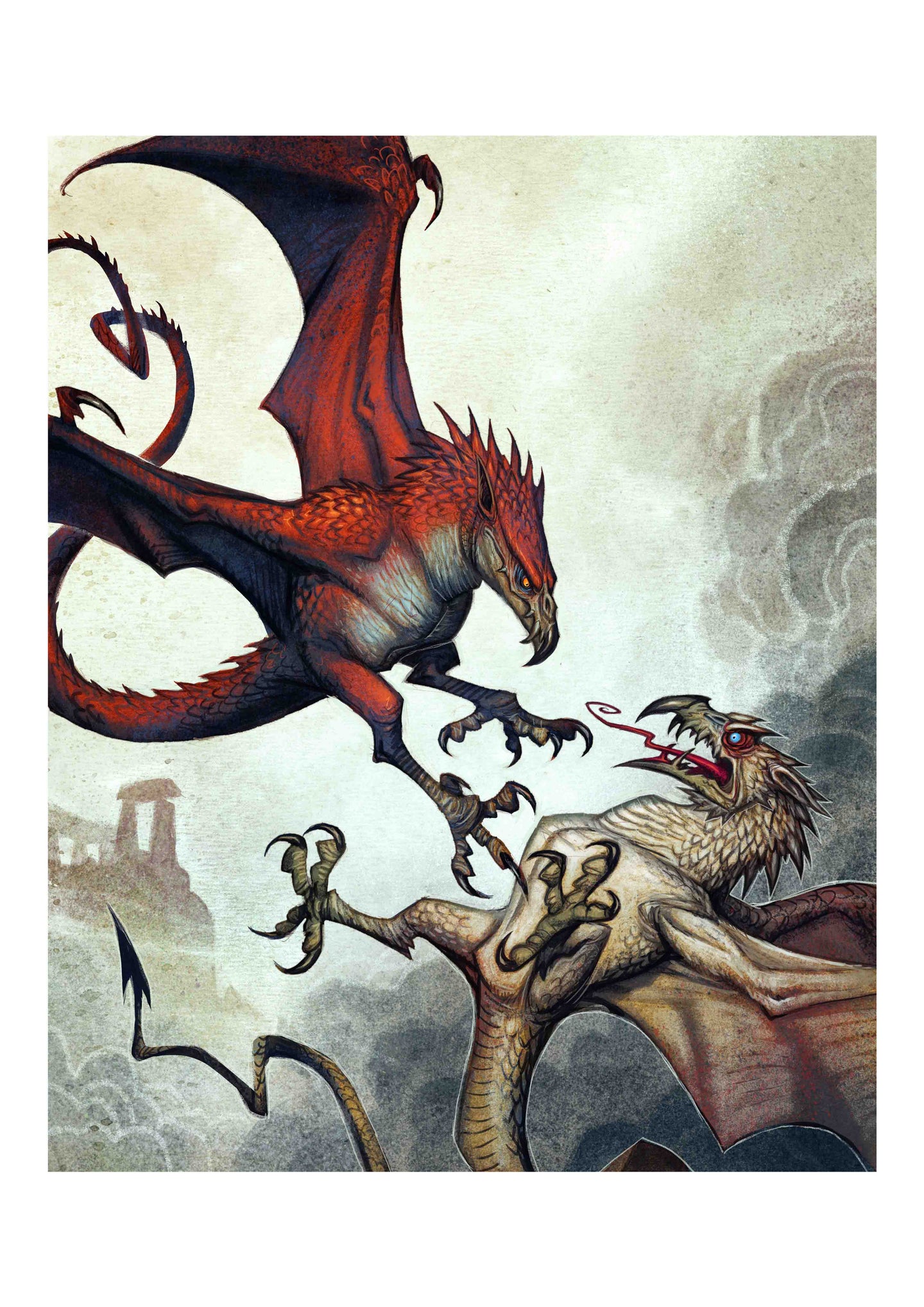 Y DDRAIG GOCH - SIGNED ART PRINT